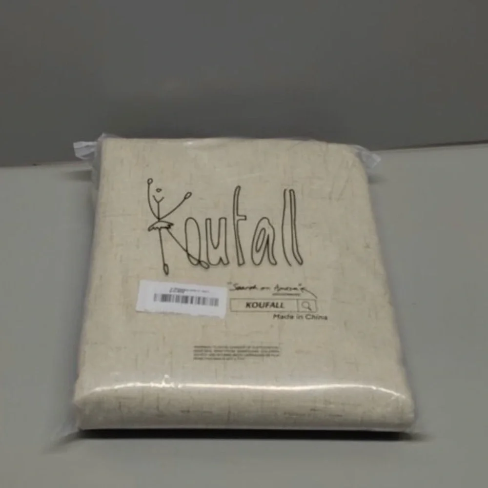 New KOUFALL Beige Linen Blackout Curtains for Living Room, Light Tan 52w x 84in